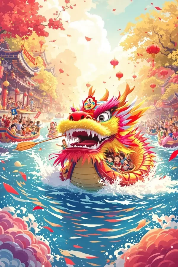 端午龙舟 高清海报