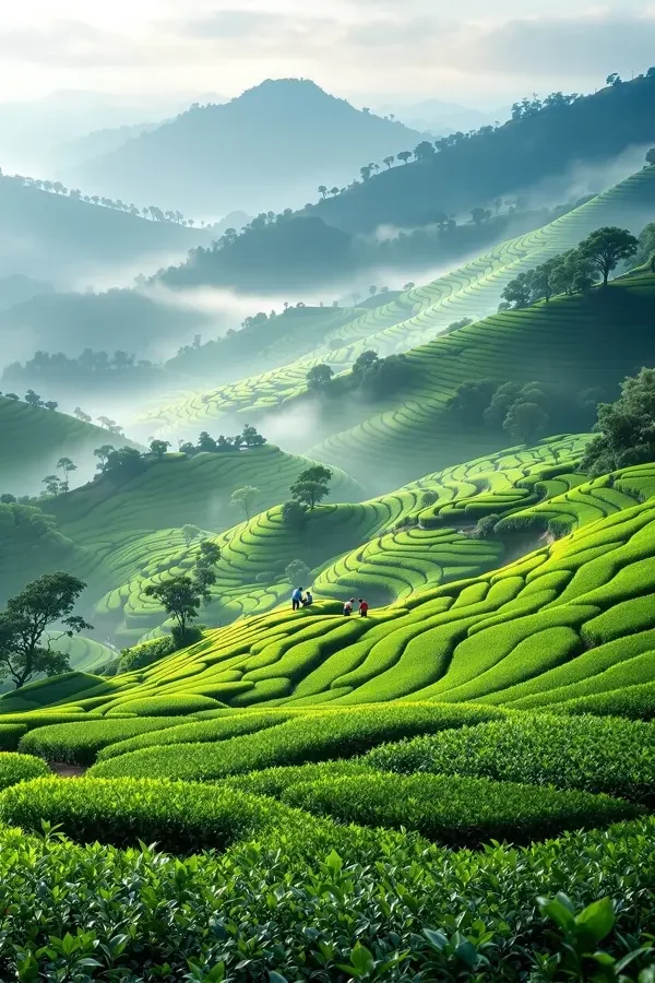 高山茶园 高清海报